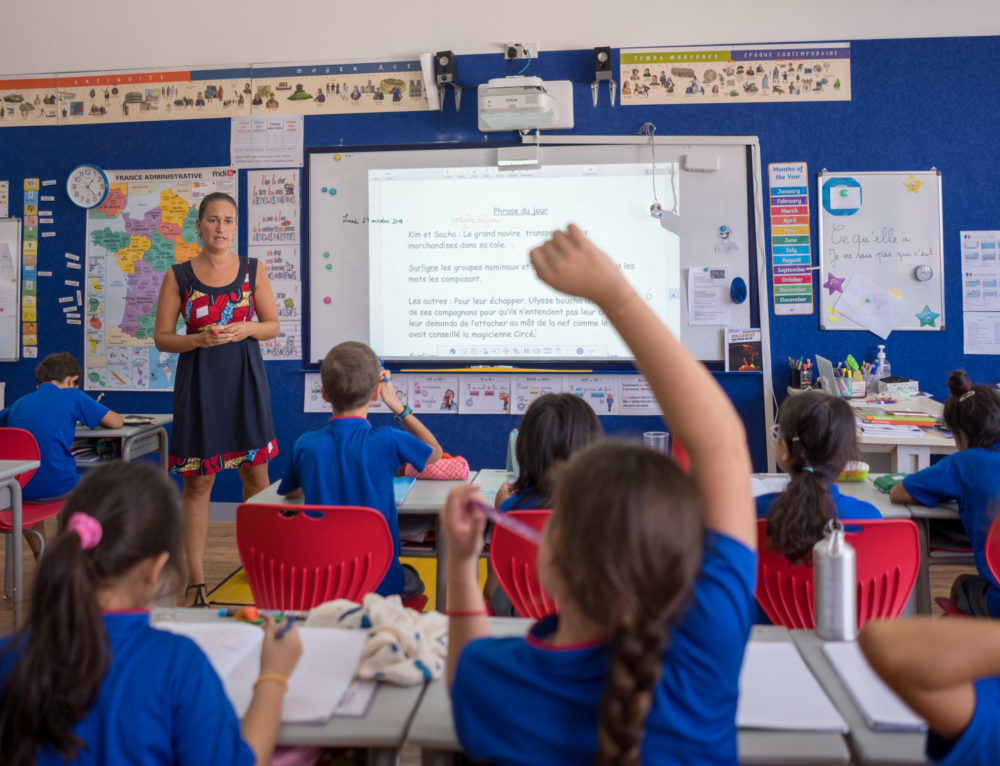 what is a primary school teacher in french